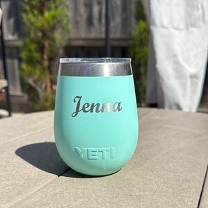 Yeti Rambler 10oz wine tumbler “Jenna”